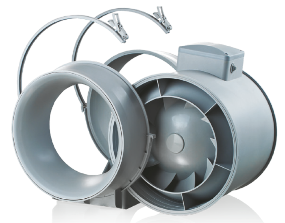Konstrukce ventilátoru do potrubí Dalap AP 100 Z