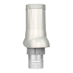 Plastový nátrubek Dalap PTR 125-160 pro rotační hlavice, stříbrný