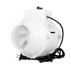 Ventilátor potrubní axiální s termostatem, regulátorem otáček a vyšším výkonem Ø 125 mm