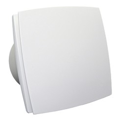 Ventilátor do koupelny s předním panelem a časovým doběhem na 12V do vlhkého prostředí Ø 125 mm