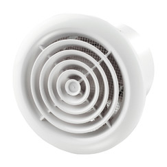 Ventilátor do koupelny se síťkou proti hmyzu v kruhovém provedení Ø 100 mm