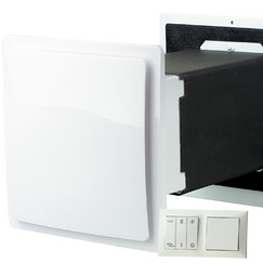 Pokojová rekuperační jednotka tl. zdi 120-330 mm (58 m³/hod.) + ovládací panel