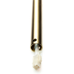 Prodlužovací tyč pro stropní ventilátor saténově mosazná, délka 300 mm