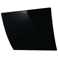 Moderní nástěnný odsavač par Versus s černým sklem, 80 cm