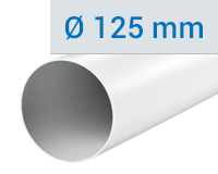 PVC vzduchovody kulaté Ø 125 mm