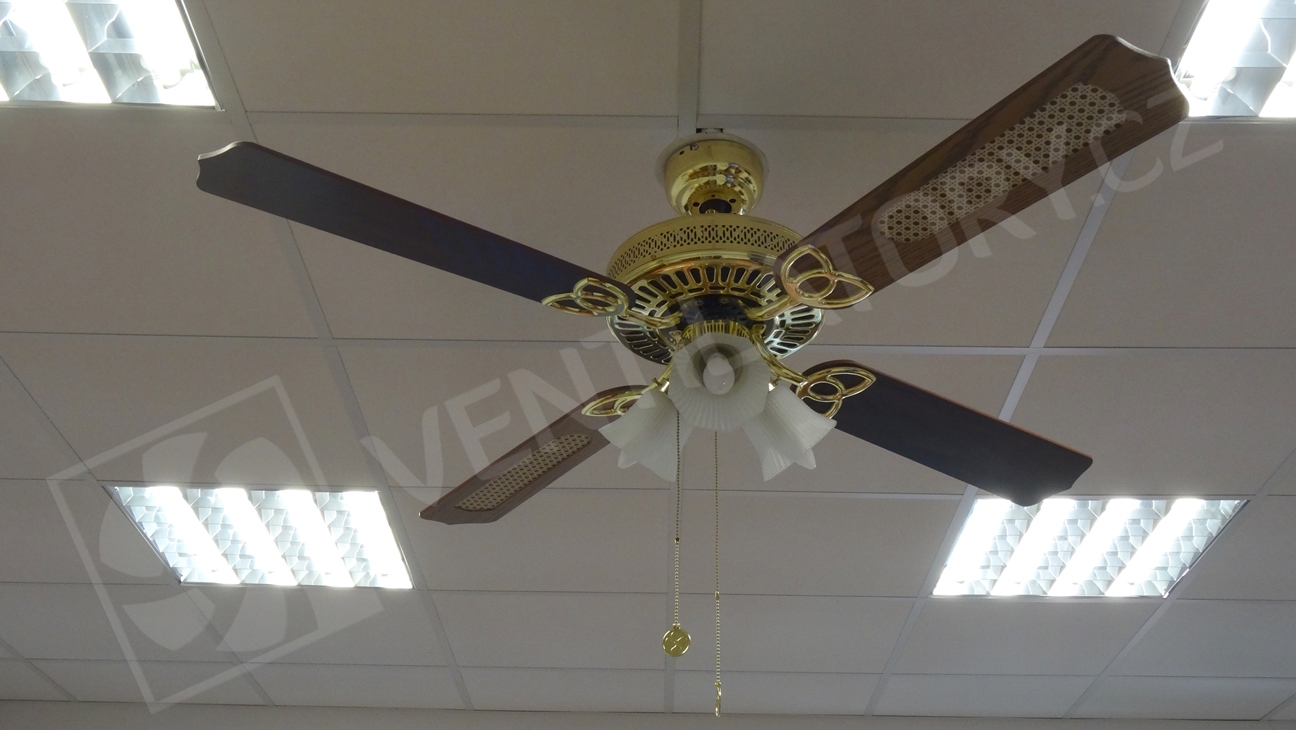 Realná montáž stropního ventilátoru Westinghouse Monarch Trio 78171
