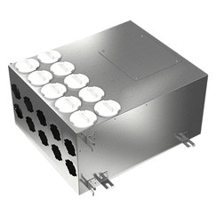 Kovový distribuční box pro propojení systému Flexitech Ø 75 mm s 10 vývody