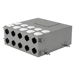 Kovový distribuční box pro propojení systému Flexitech Ø 75 mm s 10 vývody MADB 1160