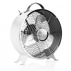 Stolní ventilátor v bílém retro designu VE-5967, Ø 25 cm