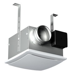 Průmyslový ventilátor do podhledu se zpětnou klapkou a filtrem Ø 100 mm
