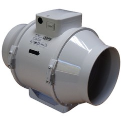 Ventilátor do potrubí axiální plastový s přepínačem rychlosti Ø 150 mm