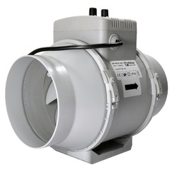 Profesionální ventilátor do potrubí Ø 100 mm s teplotním čidlem a regulátorem otáček