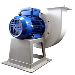 Kyselinovzdorný ventilátor s vyšším tlakem O.ERRE CAA 6102T na 400V, Ø 125 mm