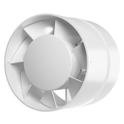 Malý ventilátor do potrubí Dalap 100 DAN s kuličkovými ložisky, zúžený, Ø 100 mm