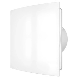 Ventilátor do koupelny Dalap 125 FP s bílým předním panelem bez přídavných funkcí, Ø 125 mm