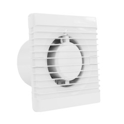 Tichý koupelnový ventilátor airRoxy PLANET ENERGY 80TS s časovým doběhem, Ø 80 mm