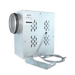 Tichý ventilátor do potrubí s izolací hluku radiální Ø 100 mm