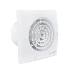 Tichý ventilátor do koupelny se slídovou zpětnou klapkou Ø 100 mm