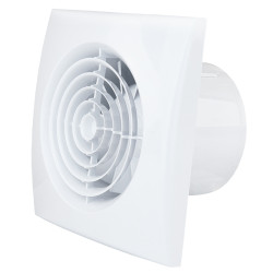 Tichý koupelnový ventilátor Dalap 100 NOMIA ZW s časovačem, hygrostatem a senzorem světla, Ø 100 mm