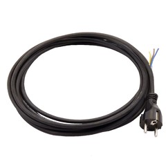 Napájecí kabel k ventilátorům 3x1 mm, délka 5 m, černý