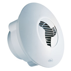 Designový ventilátor do koupelny s třílistou automatickou žaluzií iCON 15, Ø 100 mm