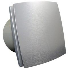 Ventilátor do koupelny s hliníkovým předním panelem bez přídavných funkcí Ø 150 mm, výkonnější motor