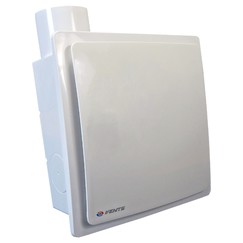 Ventilátor do koupelny se zpětnou klapkou, časovým spínačem a vyšším tlakem Ø 80 mm, vertikální