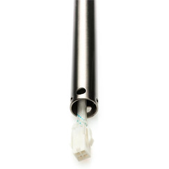 Prodlužovací tyč pro stropní ventilátor broušený nikl, délka 455 mm