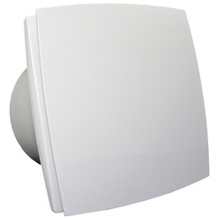 Ventilátor do koupelny s předním panelem a časovým doběhem na 12V do vlhkého prostředí Ø 150 mm
