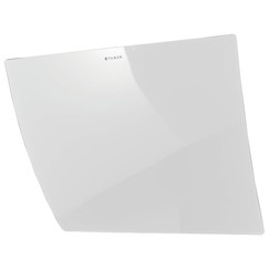 Moderní nástěnný odsavač par Versus s bílým sklem, 80 cm