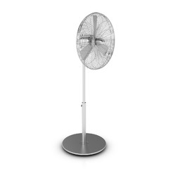 Designový stojanový ventilátor CHARLY STAND Ø 40 cm, stříbrný